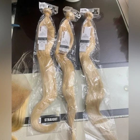 613 human hair bundle set